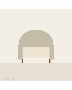 Noa bouclé armchair