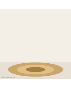 Sahel round jute rug